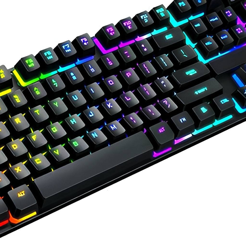 Premium Full‑Size Metal‑Frame Mechanical Keyboard with 7‑Zone RGB Backlight